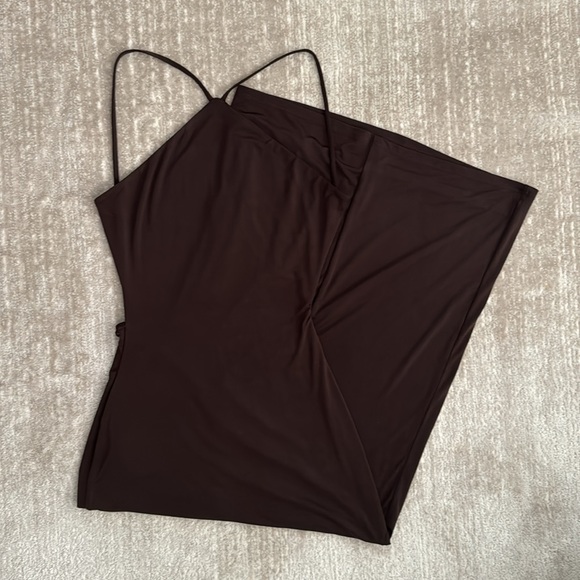 Lovers + Friends Elizebeth Midi Dress in Espresso Brown - Picture 3 of 7